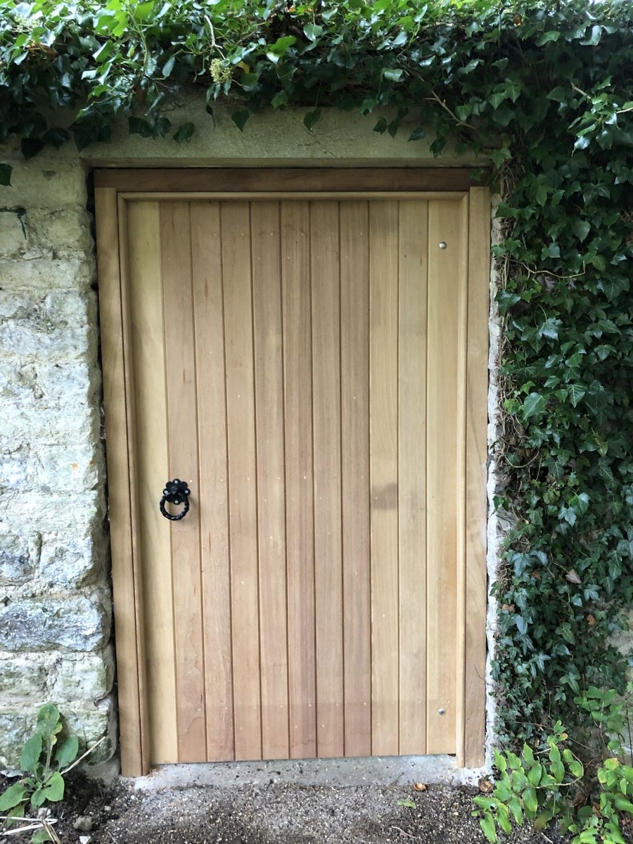 Handmade wooden door